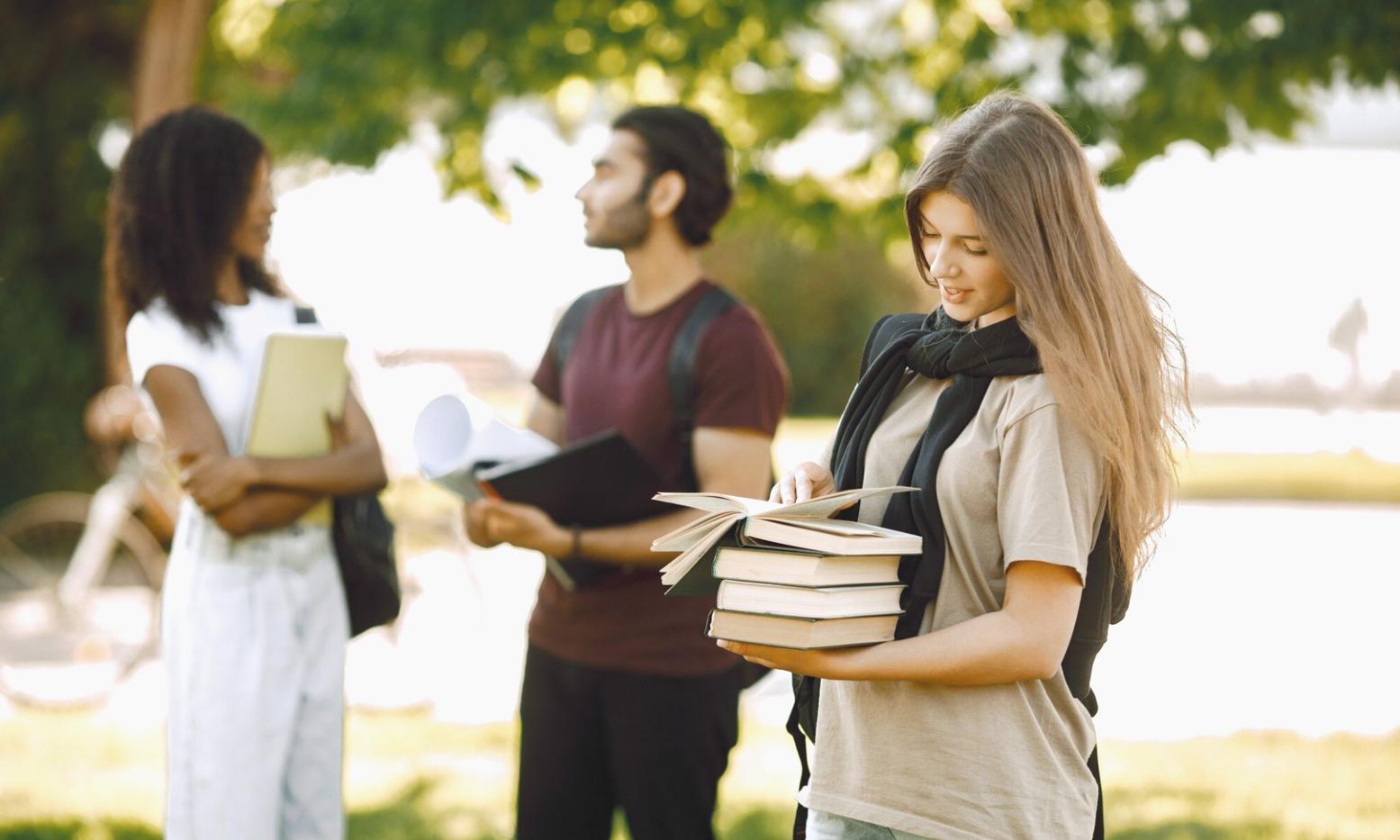 Students participating in budgeting workshop
